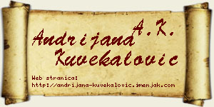 Andrijana Kuvekalović vizit kartica